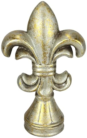 Flair Flower Objet décoratif Lys français - Coupe décorative - Buste décoratif - Nostalgie - Vintage - Décoration de Table - Figurine de lys - Vieux doré - Figurine de Jardin - Statue de Jardin - 23