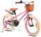 HILAND 18 Zoll Kinderfahrrad für Mädchen Jungen 5 6 7 8 Jahre mit Stützräder, Handbremse und Rücktrittbremse Korb Rosa
