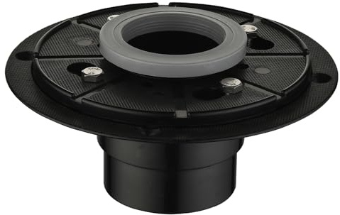 Shower Drain Accessories Floor Drain Base Flange with Rubber Coupler ABS and PVC Material for Linear Drain Square Drain Installation