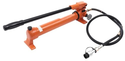 Pompa idraulica Manuale da 10000 PSI a 2 velocità per Cilindro Idraulico da 4 e 10 tonnellate, Durevole