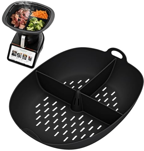 Kkluno 1 moule en silicone pour cuisson à la vapeur, séparateur de panier de cuisson, insert de cuisson et séparateur de cuisson vapeur, compatible pour légumes, poisson et viande