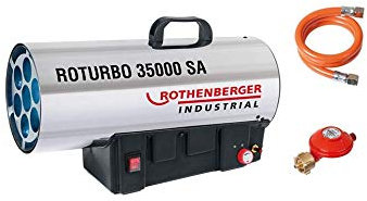 Rothenberger Industrial 1000000652 Roturbo 35000SA Générateur d'air chaud chauffage gaz variable, Gris
