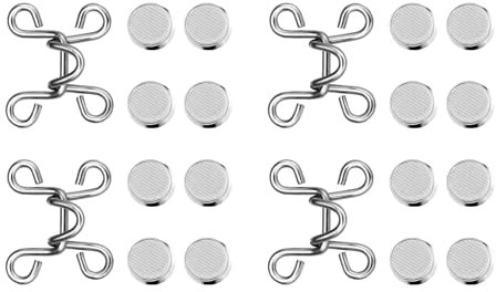 VALICLUD 4 Sätze Jean Taille Knöpfe Verstellbar Reduzieren Hosen Taille Schnalle Ersatzknöpfe Kein Nähen Extender für Männer Frauen Erwachsene