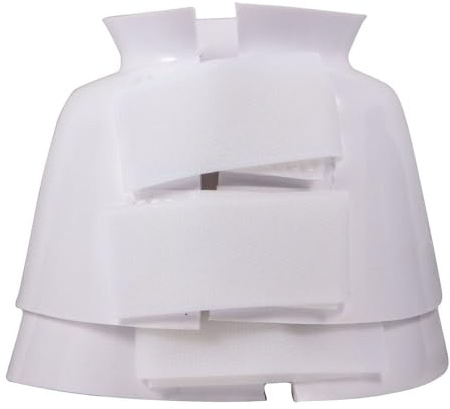 Dura-Tech EZ Clean Bell Boot | Color White | Size Large | Ultimate Horse Hoof Protection | Ideal for Trailering, Turnout & Performance | Durable & Secure Design