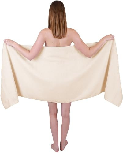 Betz Saunatuch XXL Badetuch Liegetuch Strandlaken Saunahandtuch Premium Frottee 100% Baumwolle Größe 70 x 200 cm Farbe Sand