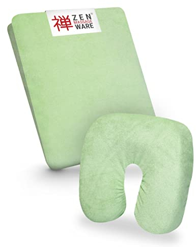 ZEN — Drap housse table de massage et appuie-tête — housse table de massage en éponge pour tables d'esthétique, de thérapie et de traitement — housse de table lavable à 60° (vert menthe)