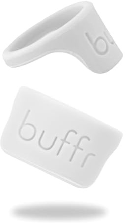 BUFFR Silicone Ring Protector for Working Out – Wedding Ring Protector – Rubber Ring Guard for Women – White, Size 5