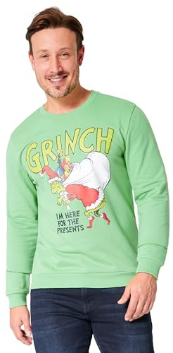 Grinch Jersey Navideño Hombre - Suéter Oficial Navideños, Tallas S-3XL - Regalos Divertidos Sudadera Hombre