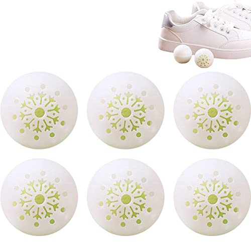 Boules désodorisantes pour Chaussures, 6 pièces, désodorisant pour Chaussures, désodorisant pour Chaussures, Baskets pour Sacs de Sport, casiers et tiroirs