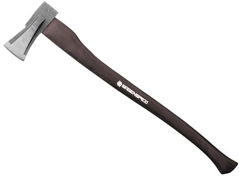 SÄGENSPEZI Spaltaxt 80 cm Axt 2000g mit Hickory Holz Stiel