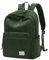 VASCHY Cord Rucksack, Vintage Casual Unisex Nette Schulrucksack Fuzzy Fluffy Plüsch Fleece Reise Rucksack Daypack für Schule Teens Herren Damen Armeegrün