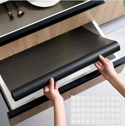 Eva Antirutschmatte Schubladenmatte - 45x500cm Antirutschmatte Küche, Wasserfest Nicht Klebende Schubladeneinlage, DIY Zuschneidbar Matten Schubladenmatte für Kühlschrank Schubladen Regale und Schrank