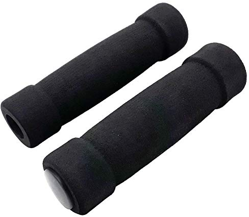 Land-Haus-Shop® Fahrradgriffe, Fahrrad Griffe, Lenkergriffe, Moosgummi Überzug/Schaumstoff schwarz (LHS)