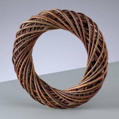 Efco Couronne en Osier Marron, diamètre de 25 cm, Hauteur 4cm, diam. intérieur 17cm
