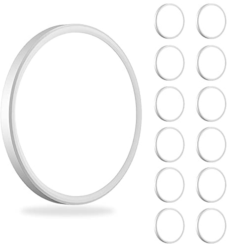 WKONCLDY 12Pack 3200lm LED Flush Mount Ceiling Light, Super Slim 12 inch Ceiling Light, 5000K LED Light for Bedroom, Living Room, Dining Room, Garage, Office, Warehouse