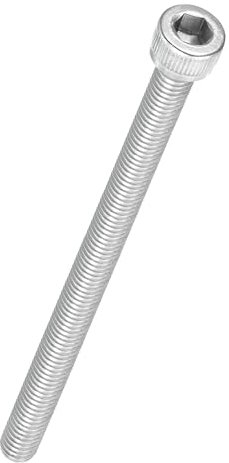 Kozelo 10 Stück Zylinderschrauben mit Innensechskant - [M6-1 x 95mm] 304 Edelstahl Vollgewinde Innensechskantschraube Antrieb für Elektromotor 3D-Druck Lüfter Motorenaustausch, Silber
