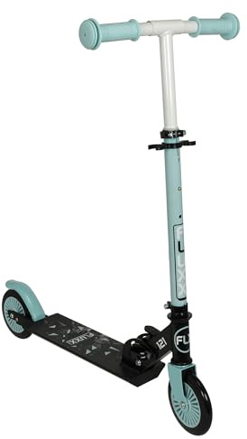 FLEXXY 121 - Patinete Plegable de 2 Ruedas de PVC (121 mm), Color Negro y Pastel de Menta