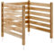 VEVOR Wood Privacy Fence, 36 W x 36 L, 3 Panel Slatted Air Conditioner Fence Screen, Pool Equipment Enclosure with Metal Stakes, Easy DIY Installation, Outdoor Trash Can Hider for Garden Decoration