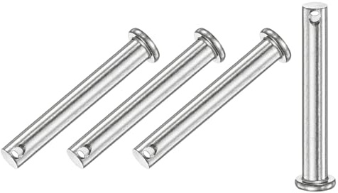 M METERXITY 4 Pcs Perno A Clevis A Foro Singolo M8 x 65mm Perni A Clevis A Testa Piatta In Acciaio Inox 304 Per Collegamenti Meccanici/Parti Fisse/Attrezzature Navali