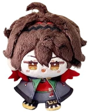 Jiumaocleu spelfigur Yip Gaming Dolls Anime fylld 12 cm/4,72 tum samlarryggsäck väskor och nycklar för fans