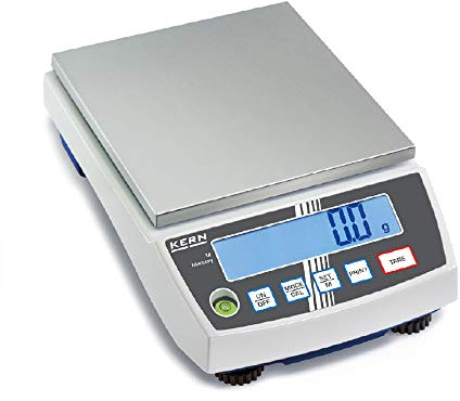 KERN Präzisionswaage PCB (Wägebereich 200 g, Wägeplatte 130x130 mm, Laborwaage, Ablesbarkeit 0,01 g, Linearität 0,02 g, Kleinstes Teilegewicht (Normal) 0,2 g/Stück) PCB 200-2
