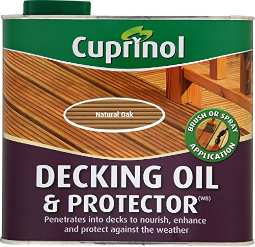 New 2018 Cuprinol UV Guard Decking Oil Natural Oak 2.5L