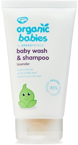 Green People Organic Babies Baby Wash & Shampoo - Lavender - Vegan, Organic & Cruelty Free, 150ml