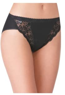 sloggi Damen Chic Tai 4P Slip, Black, 42