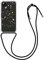 kwmobile Necklace Case kompatibel mit Google Pixel 4a Hülle - Silikon Cover mit Handykette - Mehrfarbig Transparent Wildblumen Ranke