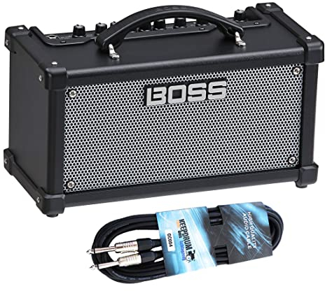 Boss Dual Cube LX Tragbarer Gitarren Verstärker + keepdrum Klinkenkabel