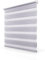 My home store Day and Night Roller Blinds - Zebra Roller Blinds Double Layer Fabric Translucent or Blackout Vision Curtains for Windows and Doors (Grey, 174x165cm)