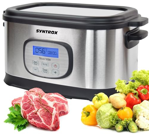 Syntrox 16 in1 Sous Vide Garer | Kocher Marsipu | Multikocher | Vakuumgarer, Konstante Temperaturkontrolle, Einfache Bedienung, Leicht zu reinigen, Küchengerät