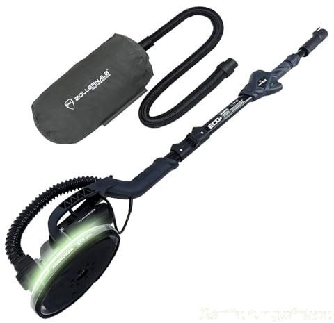 ZOLLERNALB Kormoran ECO+ mit integriertem SAUGER und LED 3,8kg Langhalsschleifer Trockenbauschleifer Wand- Deckenschleifer 1080 Watt 1400-1950mm Länge Kurzhalsschleifer