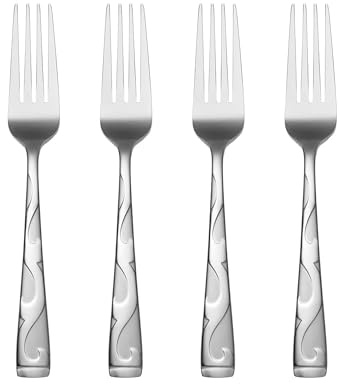 Oneida B340004A Tuscany Everyday Flatware Dinner Forks, Set of 4