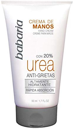 Babaria Crema Mani, Urea 20% Crema de Manos Anti-Grietas, 50 ml