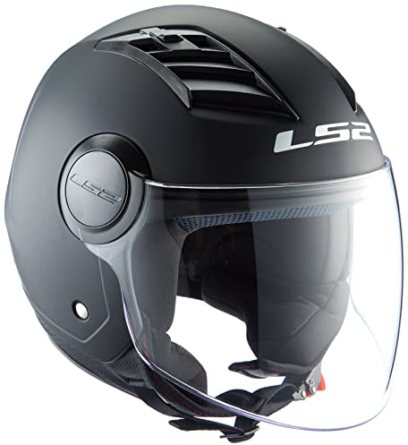 LS2 Casco Moto Of562 Airflow, Nero opaco, L