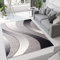 TAPISO Dream Teppich Wohnzimmer Modern Wellen Streifen Grau Creme Schwarz Leicht Meliert Schlafzimmer Esszimmer Gästezimmer ÖKOTEX 300 x 400 cm