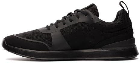Clarks Men's Lt Lace Sneaker, Tejido Negro., 44.5 EU