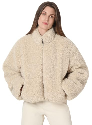 VERO MODA Vmlouisa-Giacca Corta, Farina d'avena, S Donna
