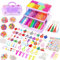 17000+ Loom Bands Kit, 32 Colors DIY Rubber Band Bracelet Making Kit with Sticker, Decorative Beads & Slingshot Bracket, Friendship Elastic Bracelet Making Kit with Storage Box for Girls Boys (Purple)