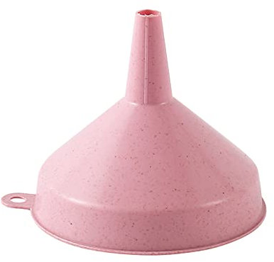 Großer Trichter aus Kunststoff, Tragbar Funnel für Küche, Benzin und Öl, LKW/Auto Werkzeug (Rosa, 11,3 cm)
