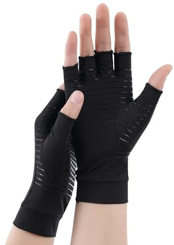 Anti-Arthritis Kompressionshandschuhe (L,1x Paar schwarz)