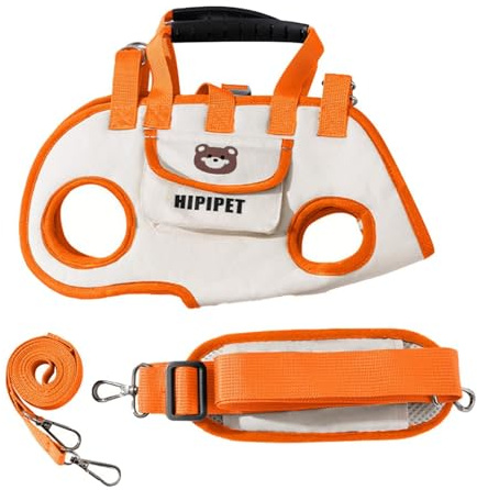 Harilla Harnais de Transport pour Chien, Sac de Transport Ergonomique Respirant, Confortable et Pratique, Porte-Chien Multi-Fonctions avec Bandoulière Réglable pour Marche/Camping/Voyage/Randonnée, L