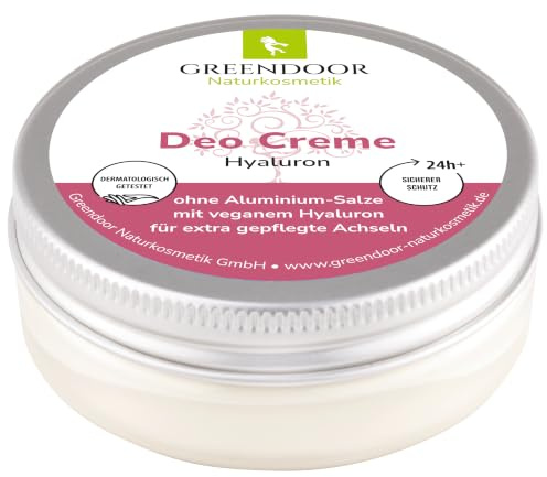 GREENDOOR Crema desodorante Hyaluron para axilas extra cuidadas, 50 ml, aroma floral