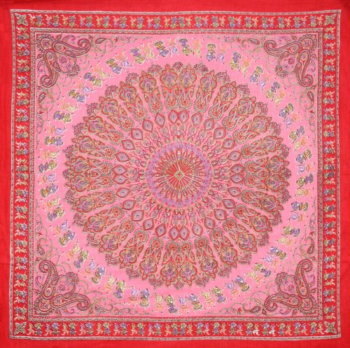 Sunshine Joy Fashionable Cotton Scarf - Paisley Dancer Print