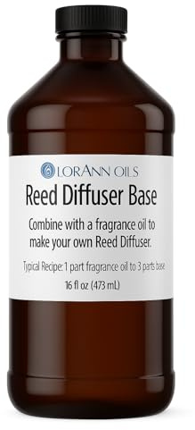 LorAnn Oils Reed Diffuser Base Unscented | Reed Diffuser Base Refill for DIY Home & Car Fragrance, Perfume & Essential Oil Mixing | Diffuser Base - 16 oz