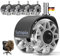 Sytopia 5er Set Bürostuhl Rollen 11x22MM, Große Gummirollen für Bürostühle, Perfekte Rollen für Teppich, Hartboden, Parkettböden, Bürostuhlrollen ersetzen Bodenmatten (Grau, Nicht für 1KEA)