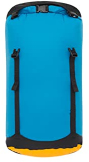 Sea to Summit eVac Compression Dry Bag, Waterproof Compression Sack, 20 Liter, Turkish Tile Blue