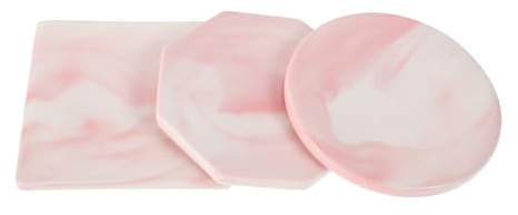 PACKOVE Supporto per Timbro di Ceralacca in Ceramica Resistente al Calore, Set 3 Pezzi (tondo, Ottagonale, Quadrato) Piastra Multifunzionale per Sigillatura di Lettere e Pacchi, Tampone