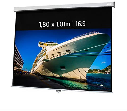Ecran de Projection Manuel 1,80 x 1,01m - Format 16:9